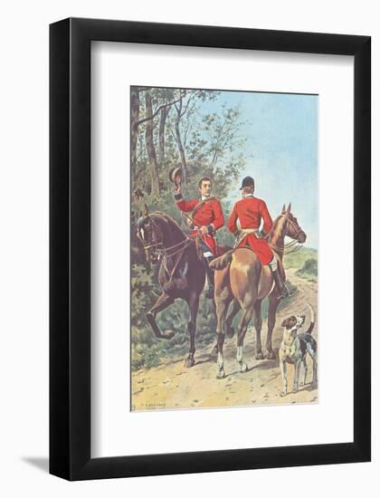 Hunting Team (1892)-J^ Condamy-Framed Art Print