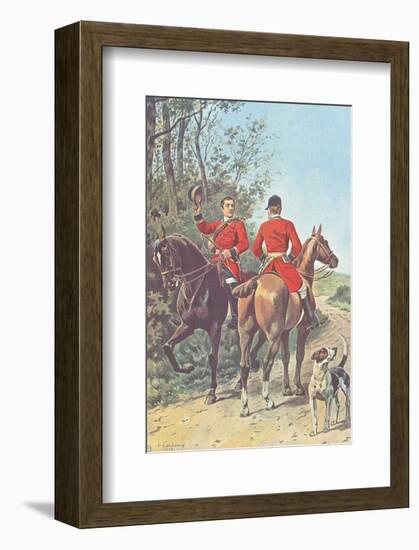 Hunting Team (1892)-J^ Condamy-Framed Art Print