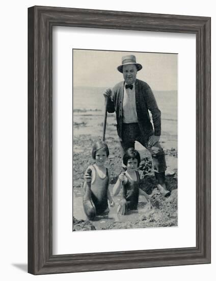 'Hunting the Elusive Geoduck on Puget Sound', c1935-Unknown-Framed Photographic Print