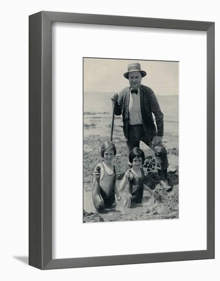 'Hunting the Elusive Geoduck on Puget Sound', c1935-Unknown-Framed Photographic Print