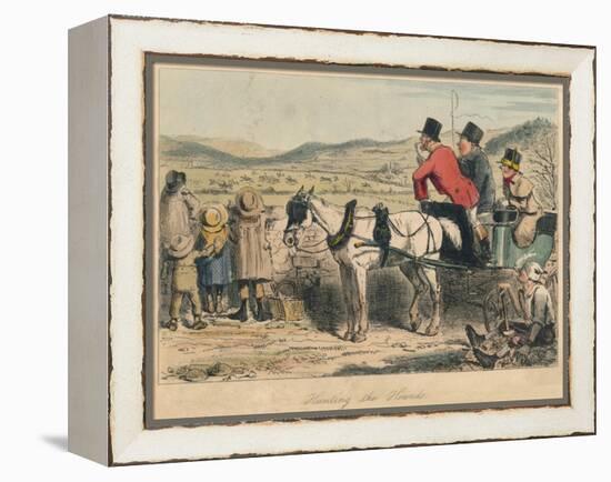 Hunting the Hounds, 1865-John Leech-Framed Premier Image Canvas