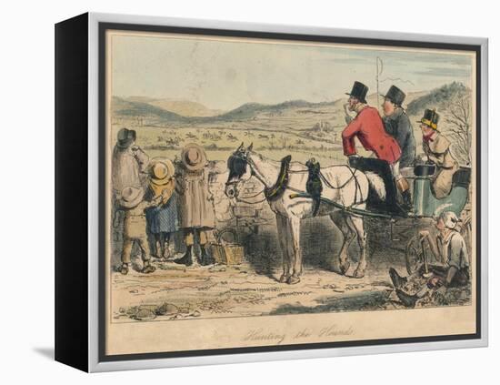 Hunting the Hounds, 1865-John Leech-Framed Premier Image Canvas