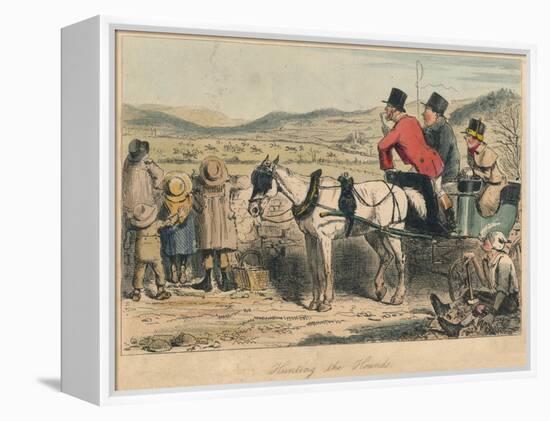 Hunting the Hounds, 1865-John Leech-Framed Premier Image Canvas