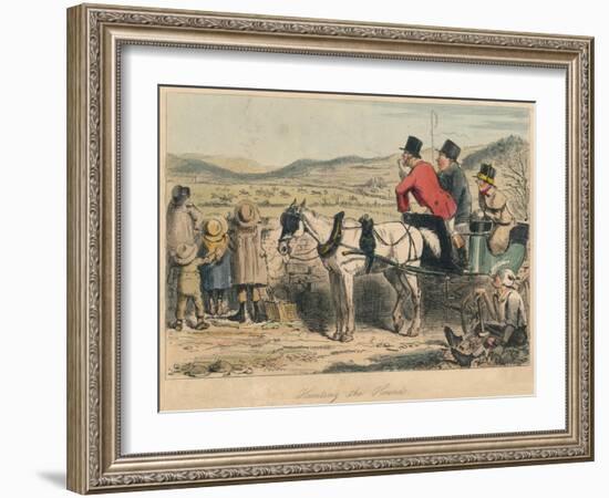 Hunting the Hounds, 1865-John Leech-Framed Giclee Print