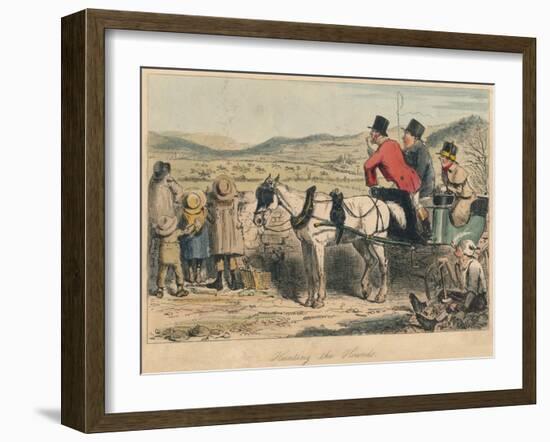 Hunting the Hounds, 1865-John Leech-Framed Giclee Print