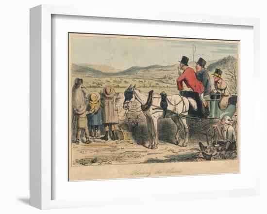 Hunting the Hounds, 1865-John Leech-Framed Giclee Print