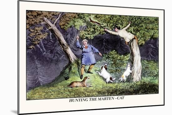 Hunting the Marten-Cat-Henry Thomas Alken-Mounted Art Print