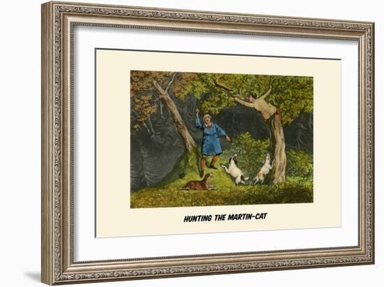 Hunting the Martin Cat-Henry Thomas Alken-Framed Art Print