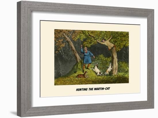 Hunting the Martin Cat-Henry Thomas Alken-Framed Art Print