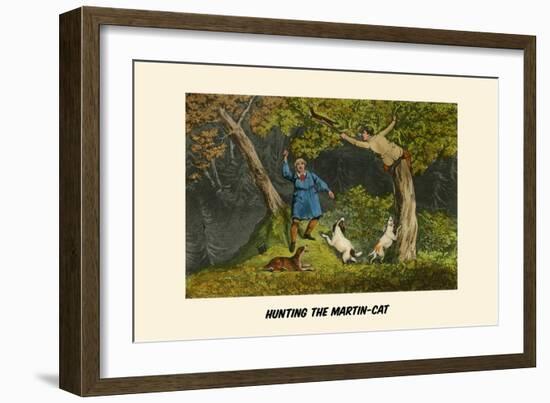 Hunting the Martin Cat-Henry Thomas Alken-Framed Art Print