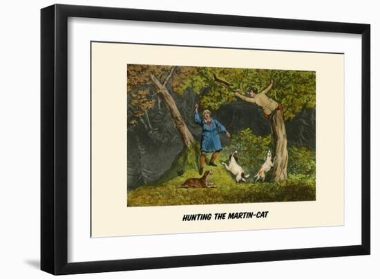 Hunting the Martin Cat-Henry Thomas Alken-Framed Art Print