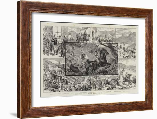 Hunting the Wild Boar in Morocco-null-Framed Giclee Print