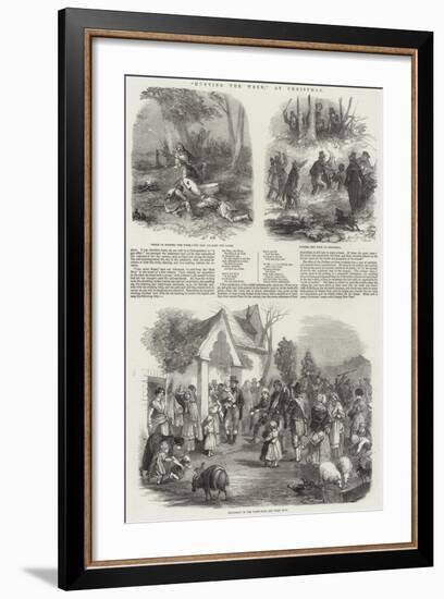 Hunting the Wren, at Christmas-null-Framed Giclee Print