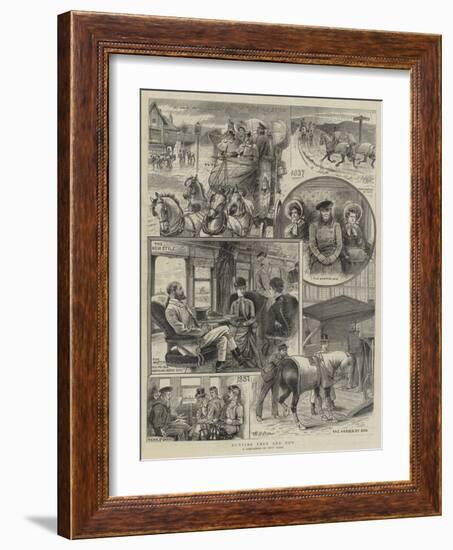 Hunting, Then and Now-William Ralston-Framed Giclee Print