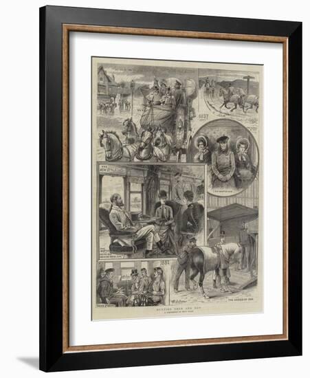 Hunting, Then and Now-William Ralston-Framed Giclee Print