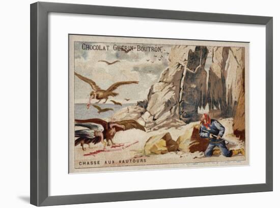 Hunting Vultures-null-Framed Giclee Print