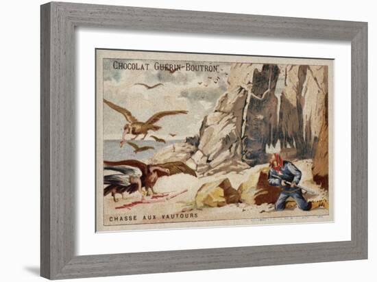 Hunting Vultures-null-Framed Giclee Print