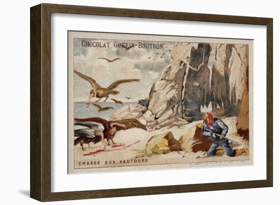 Hunting Vultures-null-Framed Giclee Print