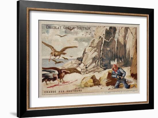 Hunting Vultures-null-Framed Giclee Print