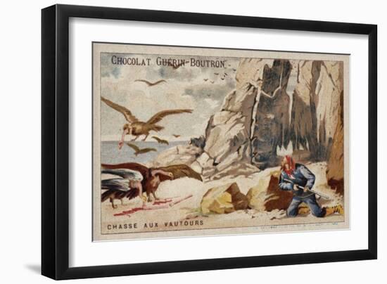 Hunting Vultures-null-Framed Giclee Print