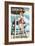 Huntington Beach, California - Lifeguard Pinup-Lantern Press-Framed Art Print