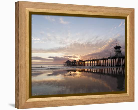 Huntington Beach Pier, California, United States of America, North America-Sergio Pitamitz-Framed Premier Image Canvas