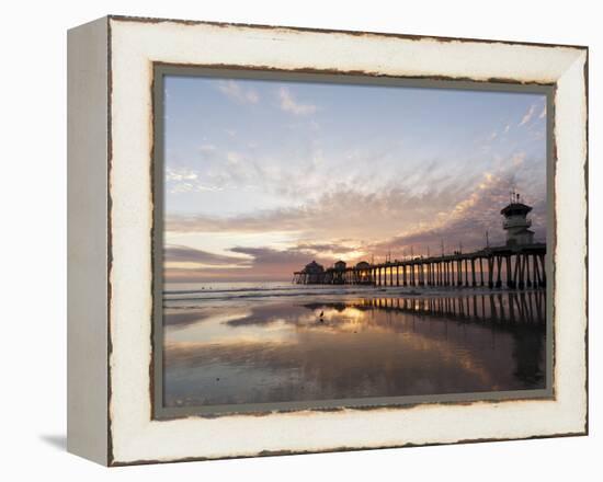 Huntington Beach Pier, California, United States of America, North America-Sergio Pitamitz-Framed Premier Image Canvas