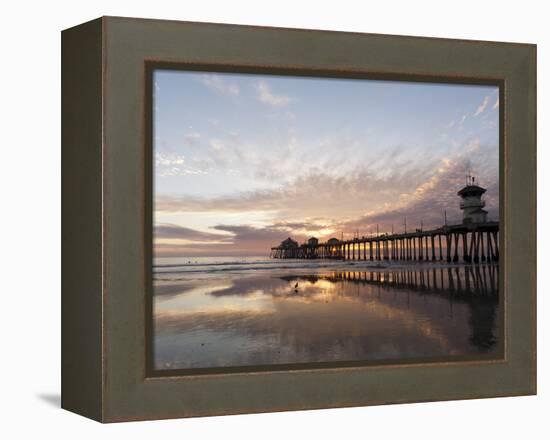 Huntington Beach Pier, California, United States of America, North America-Sergio Pitamitz-Framed Premier Image Canvas