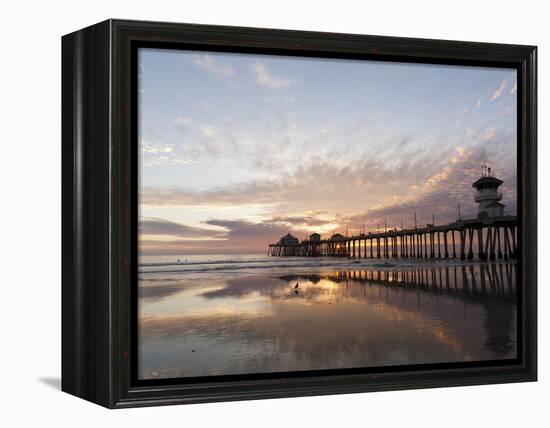 Huntington Beach Pier, California, United States of America, North America-Sergio Pitamitz-Framed Premier Image Canvas