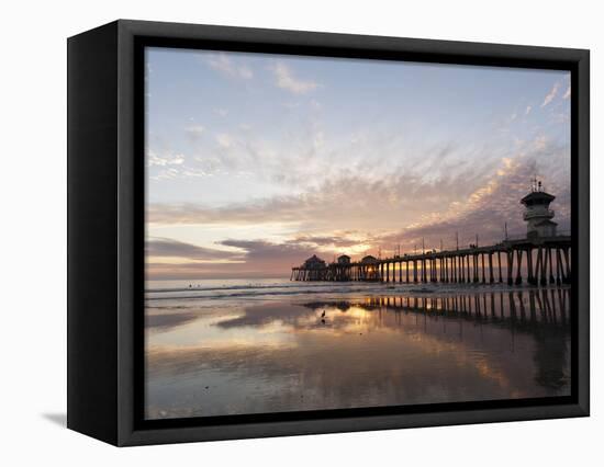 Huntington Beach Pier, California, United States of America, North America-Sergio Pitamitz-Framed Premier Image Canvas