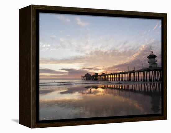 Huntington Beach Pier, California, United States of America, North America-Sergio Pitamitz-Framed Premier Image Canvas