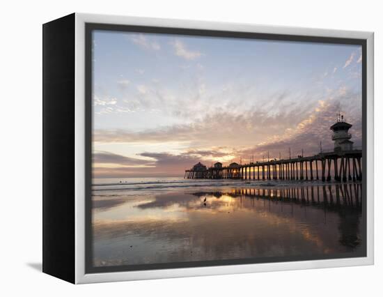 Huntington Beach Pier, California, United States of America, North America-Sergio Pitamitz-Framed Premier Image Canvas