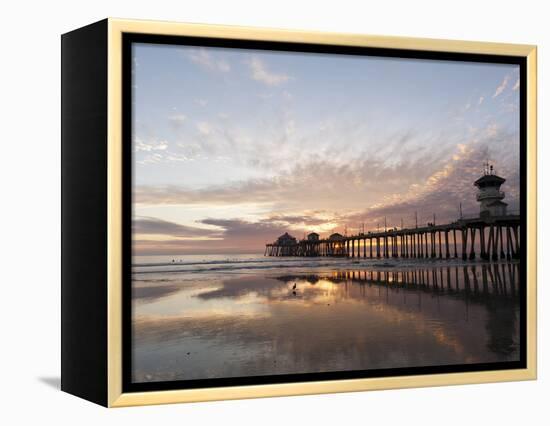 Huntington Beach Pier, California, United States of America, North America-Sergio Pitamitz-Framed Premier Image Canvas