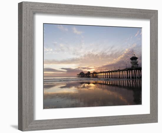 Huntington Beach Pier, California, United States of America, North America-Sergio Pitamitz-Framed Photographic Print