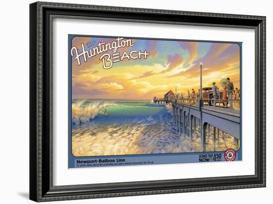 Huntington Beach-Kerne Erickson-Framed Art Print