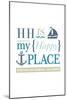 Huntington Harbour, California - HH is My Happy Place-Lantern Press-Mounted Art Print