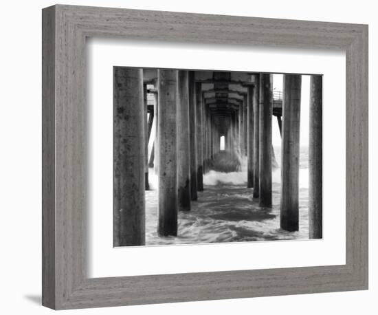 Huntington Pier 1-John Gusky-Framed Photographic Print