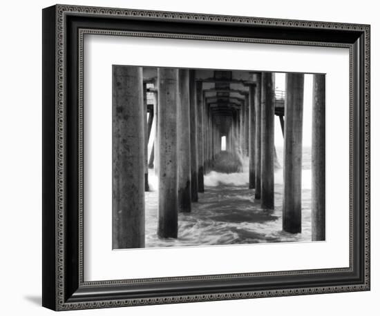 Huntington Pier 1-John Gusky-Framed Photographic Print