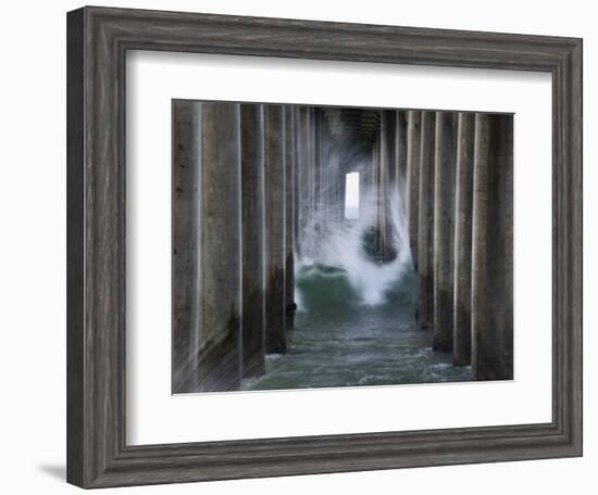 Huntington Pier 2-John Gusky-Framed Photographic Print