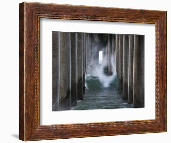 Huntington Pier 2-John Gusky-Framed Photographic Print