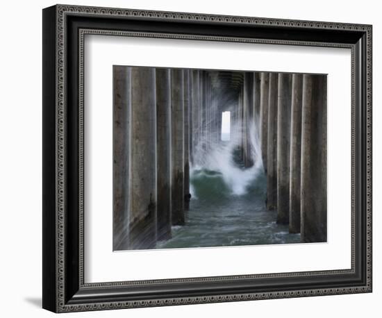 Huntington Pier 2-John Gusky-Framed Photographic Print