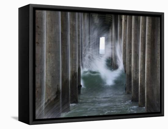 Huntington Pier 2-John Gusky-Framed Premier Image Canvas