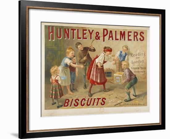 Huntley and Palmers, biscuits. Reading and London. Grand prize, Paris 1878-null-Framed Giclee Print