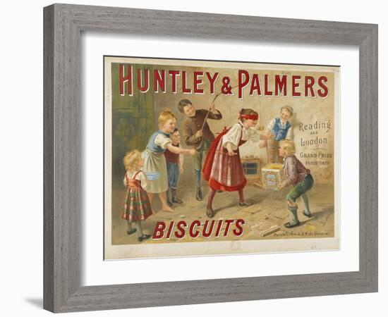 Huntley and Palmers, biscuits. Reading and London. Grand prize, Paris 1878-null-Framed Giclee Print