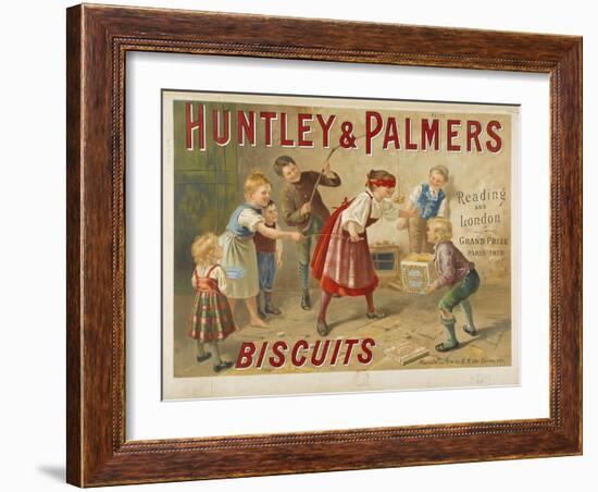 Huntley and Palmers, biscuits. Reading and London. Grand prize, Paris 1878-null-Framed Giclee Print