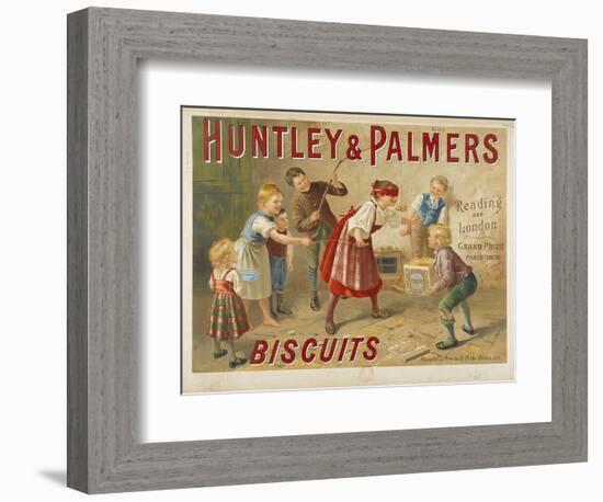 Huntley and Palmers, biscuits. Reading and London. Grand prize, Paris 1878-null-Framed Giclee Print