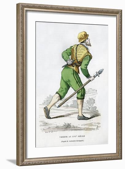 Huntsman, 16th Century (1882-188)-Edmond Lechevallier-Chevignard-Framed Giclee Print