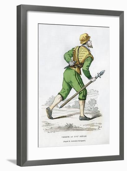 Huntsman, 16th Century (1882-188)-Edmond Lechevallier-Chevignard-Framed Giclee Print