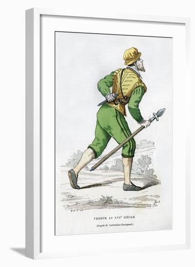 Huntsman, 16th Century (1882-188)-Edmond Lechevallier-Chevignard-Framed Giclee Print