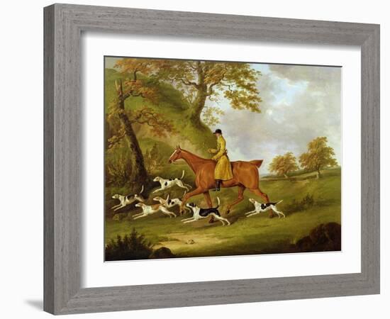 Huntsman and Hounds, 1809-John Nott Sartorius-Framed Giclee Print